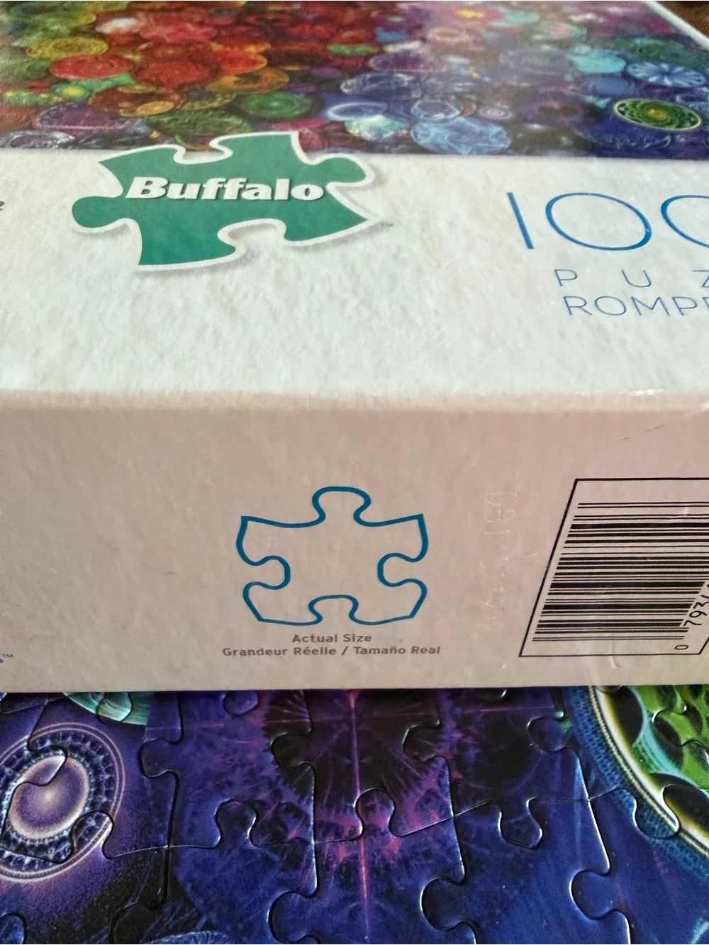 Buffalo Multicolored Cosmic Marbles Puzzle Box Art 1000 piece